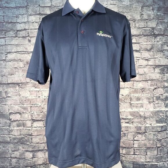 ISAGENIX Navy Polo Medium - Picture 1 of 4